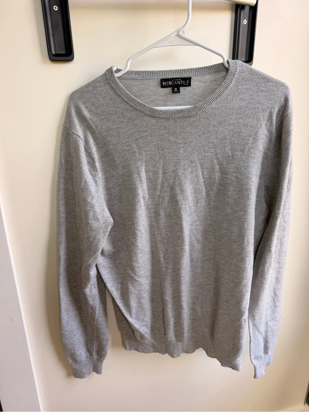 J. Crew Light Grey Crewneck Sweater